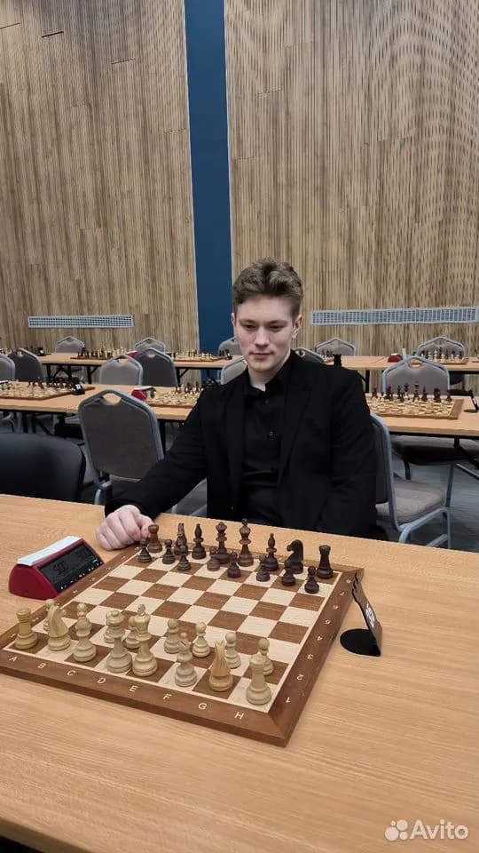Nikita Semenov at the chessboard